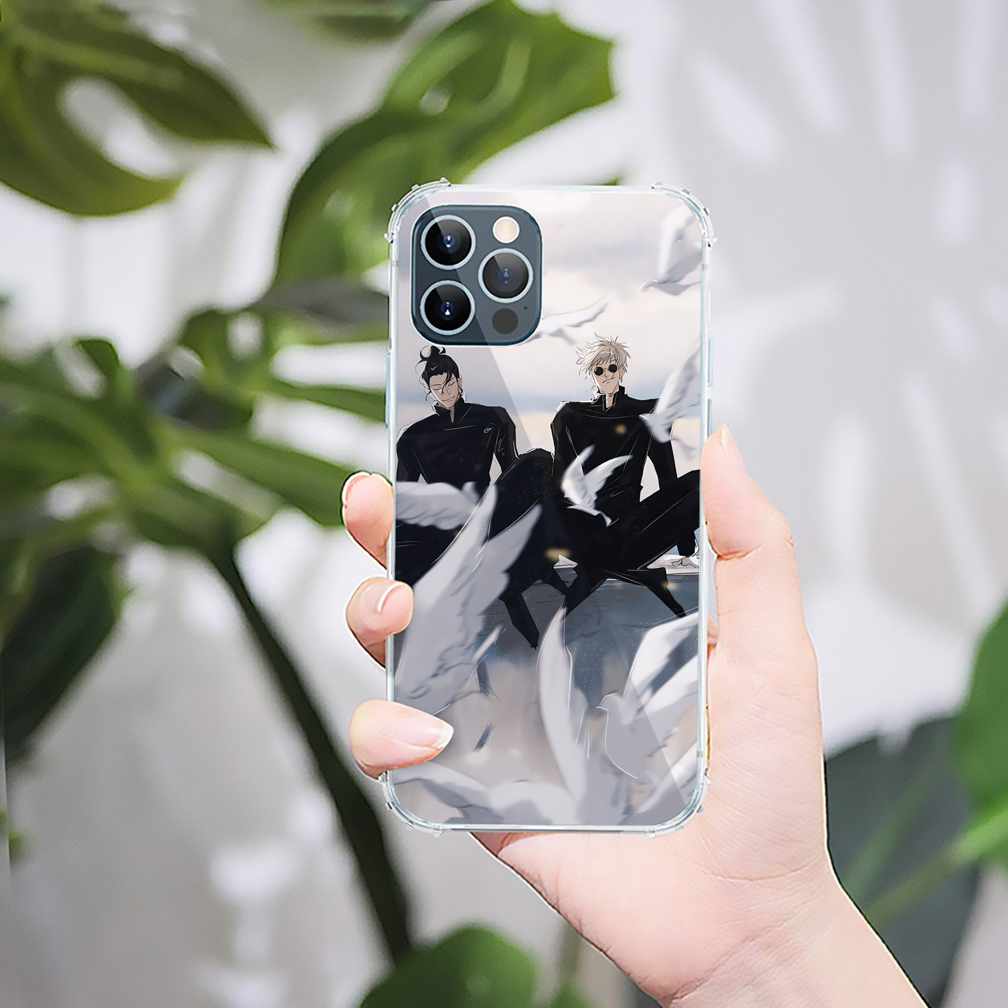 （画像用） 呪術廻戦 Jujutsu Kaisen 【iPhone 12シリーズ対応】透明スマホケース（クリアソフトケース）
